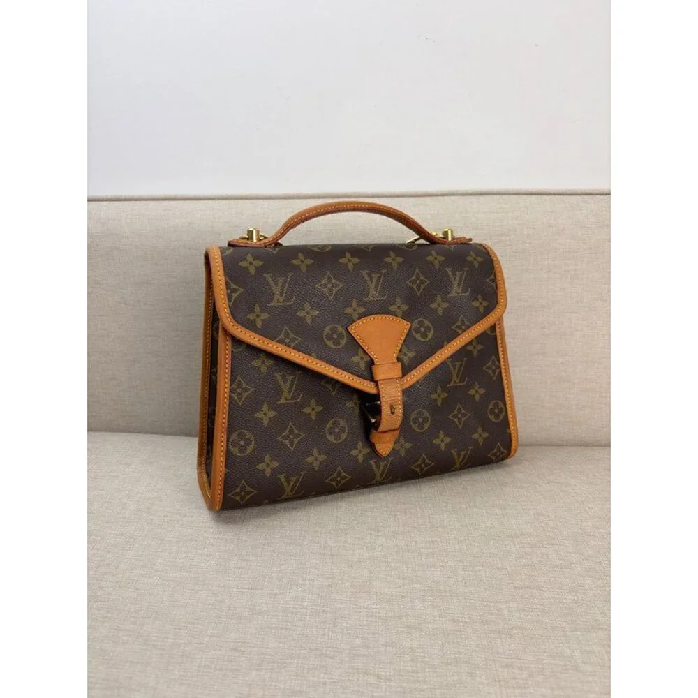 LOUIS VUITTON Brown Monogram Canvas Bel Air GHW
